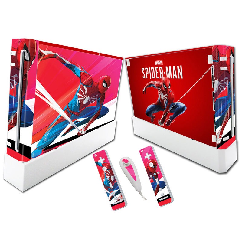 Suitable for WII stickers wii console cartoon protective film Spider-Man Fortress Night multiple styles without leaving glue - V.I.P Digital Presence