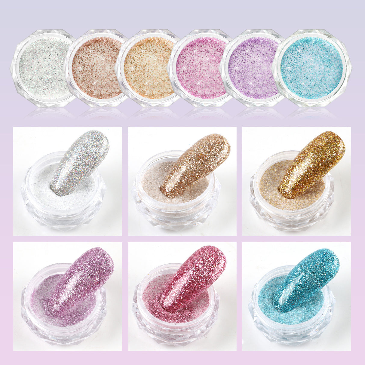 Crystal Powder Carved Pollen Coscelia Crystal Color Powder European And American Crystal Nail Extension Nail - V.I.P Digital Presence