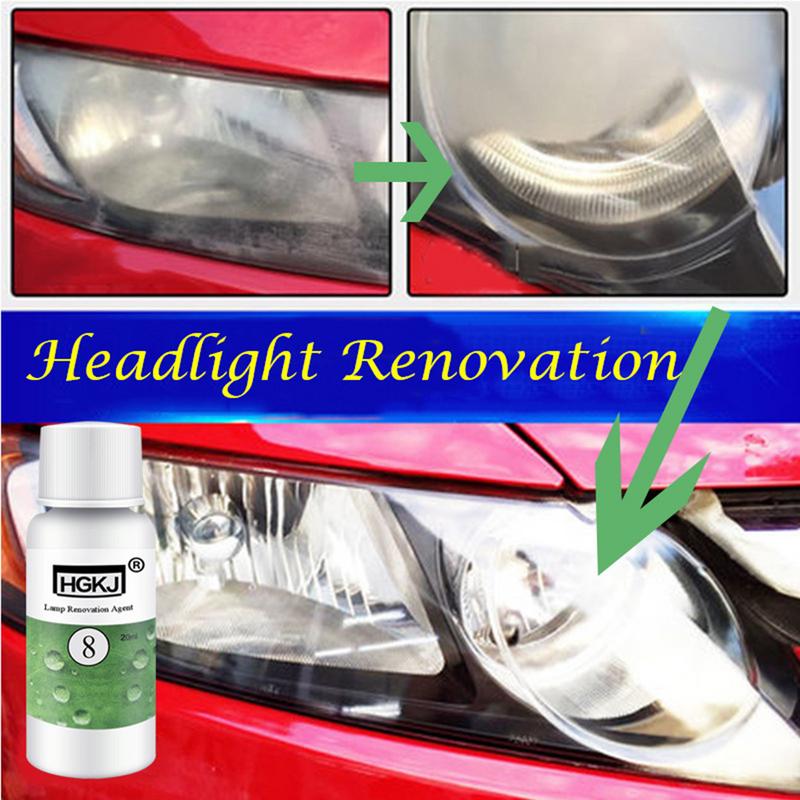 20/50ML HGKJ-8 Car Headlight Cleaning Fluid Repair Refurbishment Fluid Detergent Car Light Cleaner - V.I.P Digital Presence