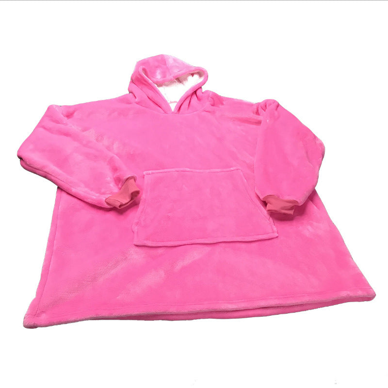 Lazy Head Set Of Coil Blanks Hoodie Hooded Warm Clothes Outdoor Cold Clothes