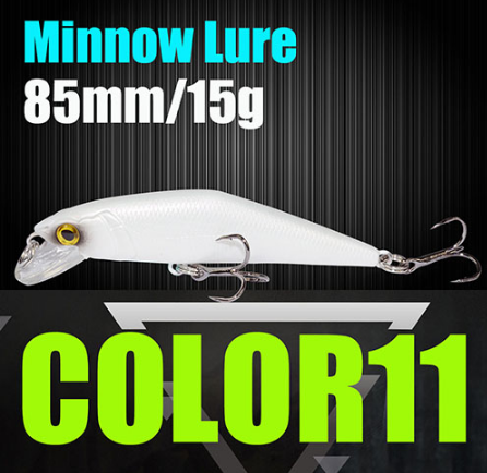 AFISHLURE Fishing Lure Wobblers Trout 85mm/15g Minnow Hard Baits Iscas Artificial Pesca Leurre