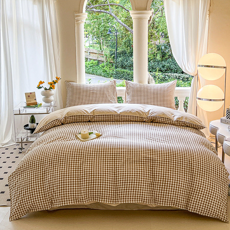 Cartoon Four-Piece Set Fresh Autumn and Winter Single Student Dormitory Bedding Sheet Three-Piece Set Single Quilt Cover - V.I.P Digital Presence