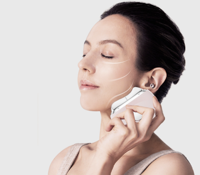 Facial and neck massage scraping board EMS micro current vibration lifting and tightening color light beauty device - V.I.P Digital Presence