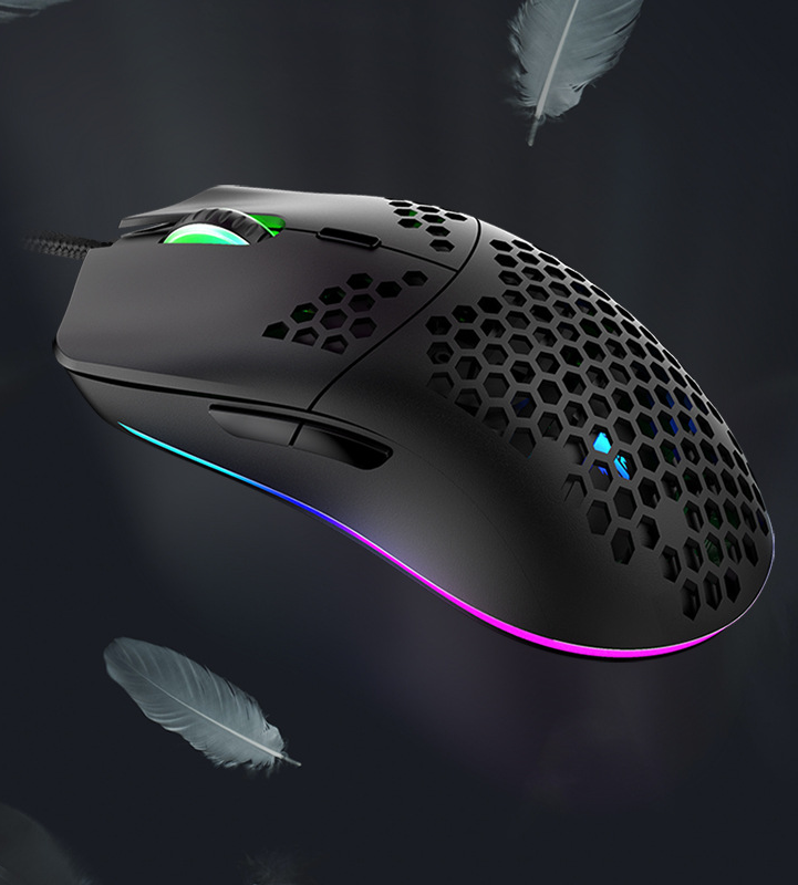 Wired gaming mouse hole mouse RGB luminous macro programming gaming mouse 6 keys - V.I.P Digital Presence