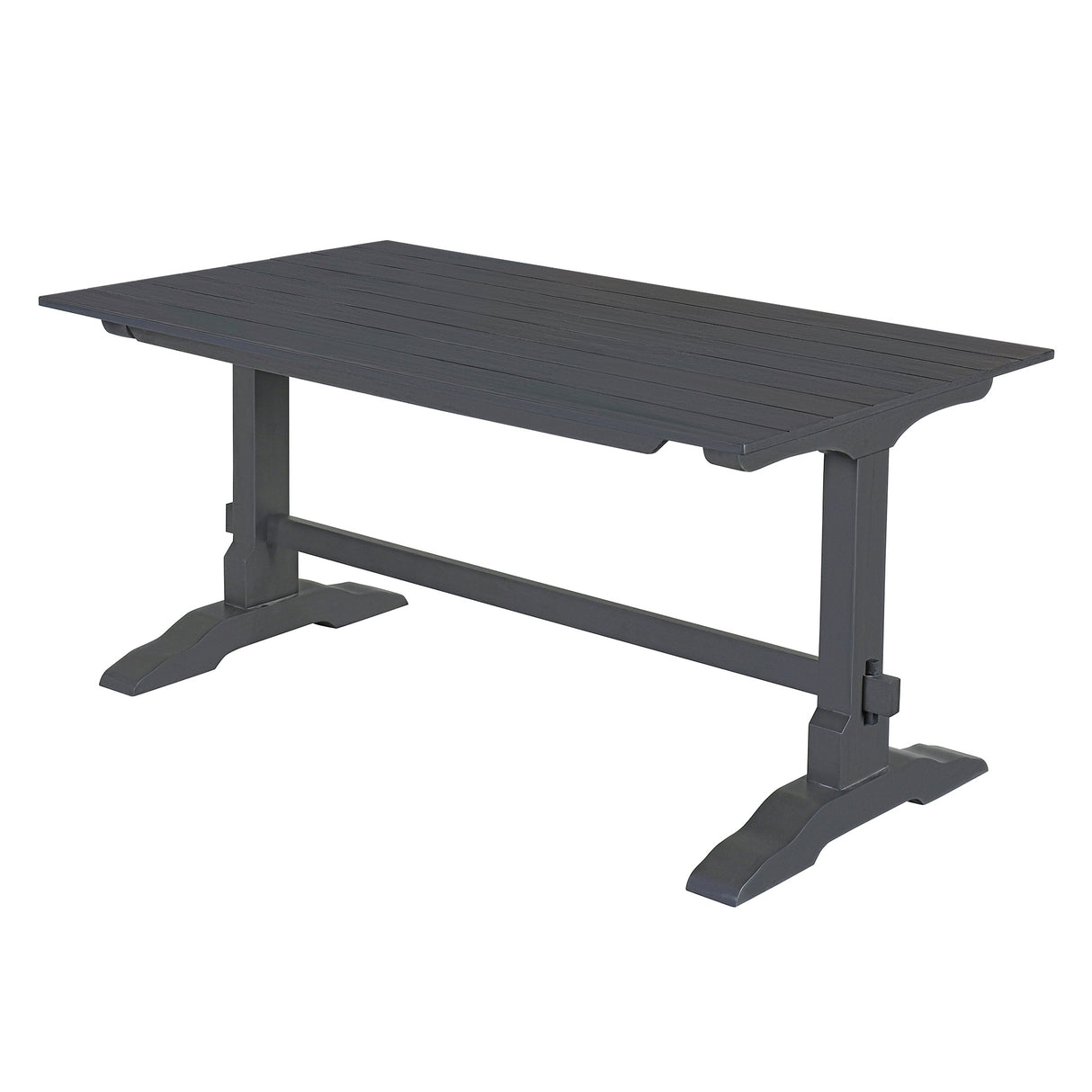 TREXM 3-piece retro cutlery set, rectangular stand table, and 2 wooden stools for 4 people (gray) - V.I.P Digital Presence