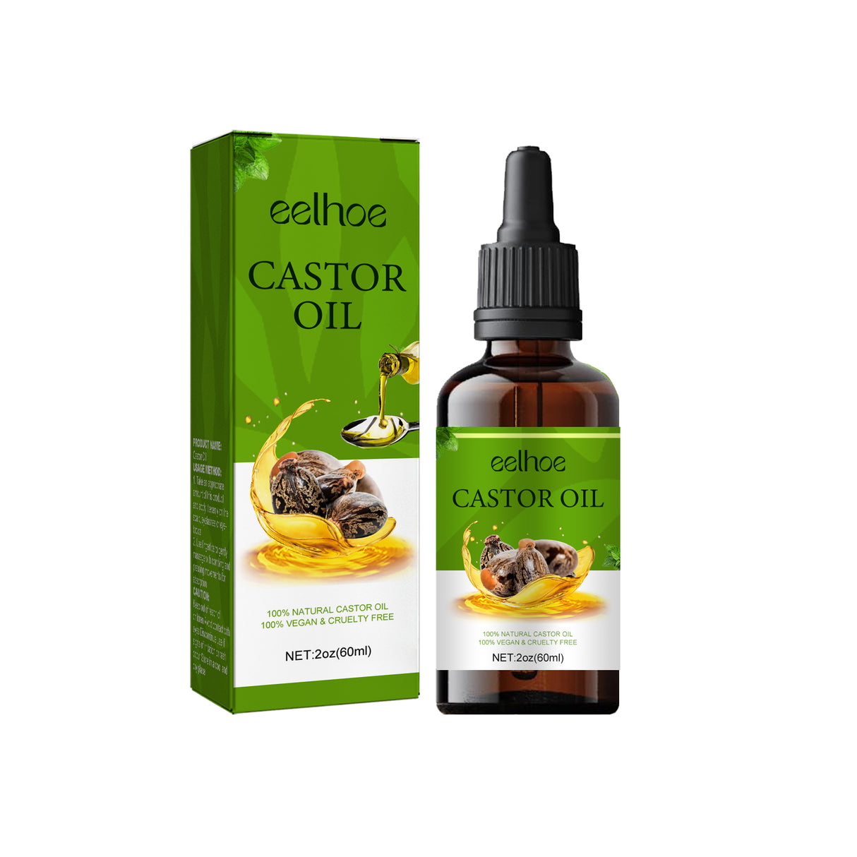 Organic Castor Oil, Moisturizing And Smoothing Hair Repair Ironing And Dyeing Damaged Dry Hair Care Essential Oil - V.I.P Digital Presence