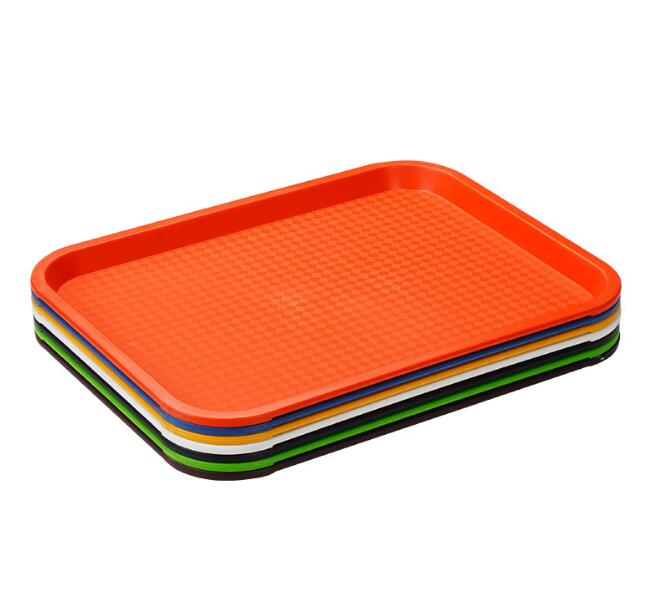 3 SIZE Large Foodservice Tray, Rectangular food trays Plastic Drink Serving Tray for Serving Drinks Snacks Tea - V.I.P Digital Presence
