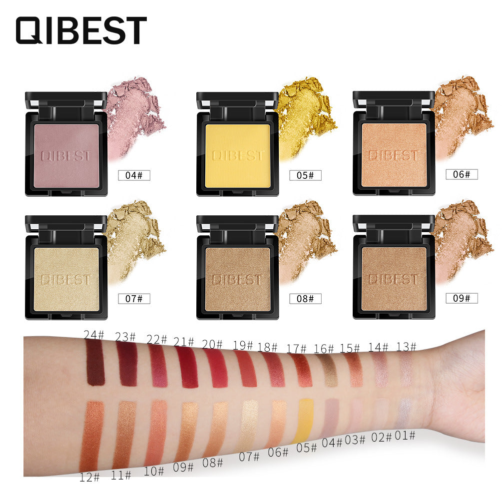 QIBEST Monochrome Eyeshadow Monochrome Eyeshadow Matte Pearlescent Single Eyeshadow Palette - V.I.P Digital Presence