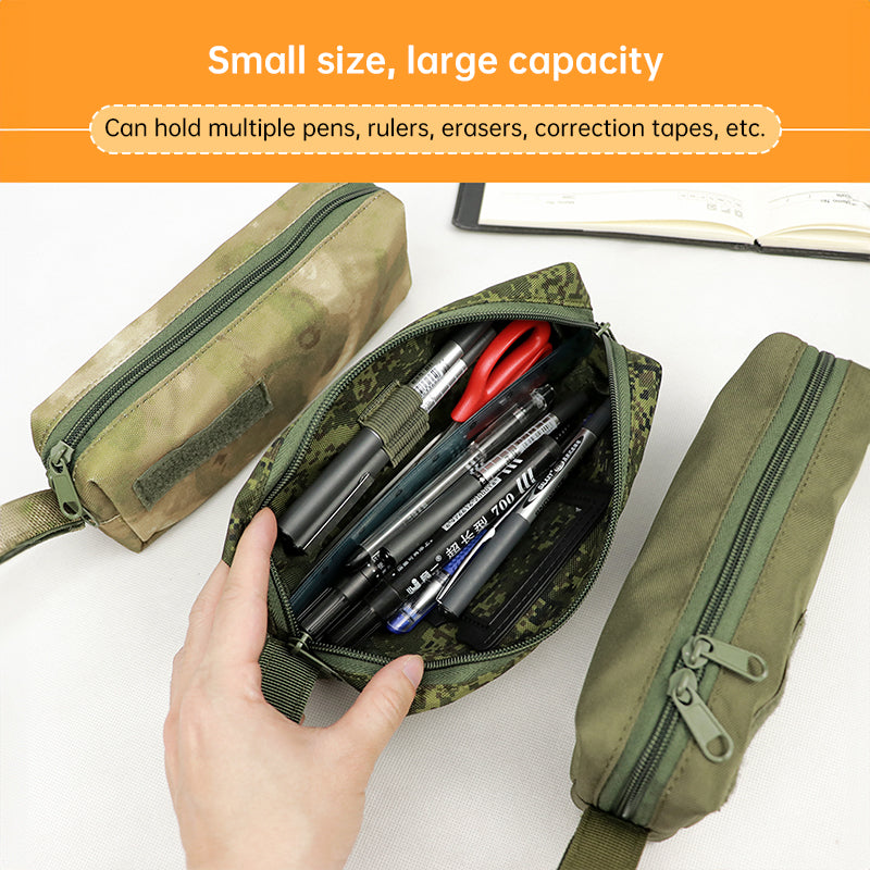 Cold War-era large-capacity tactical storage bag – versatile MOLLE-compatible pouch for students/stationery or tactical use. - V.I.P Digital Presence