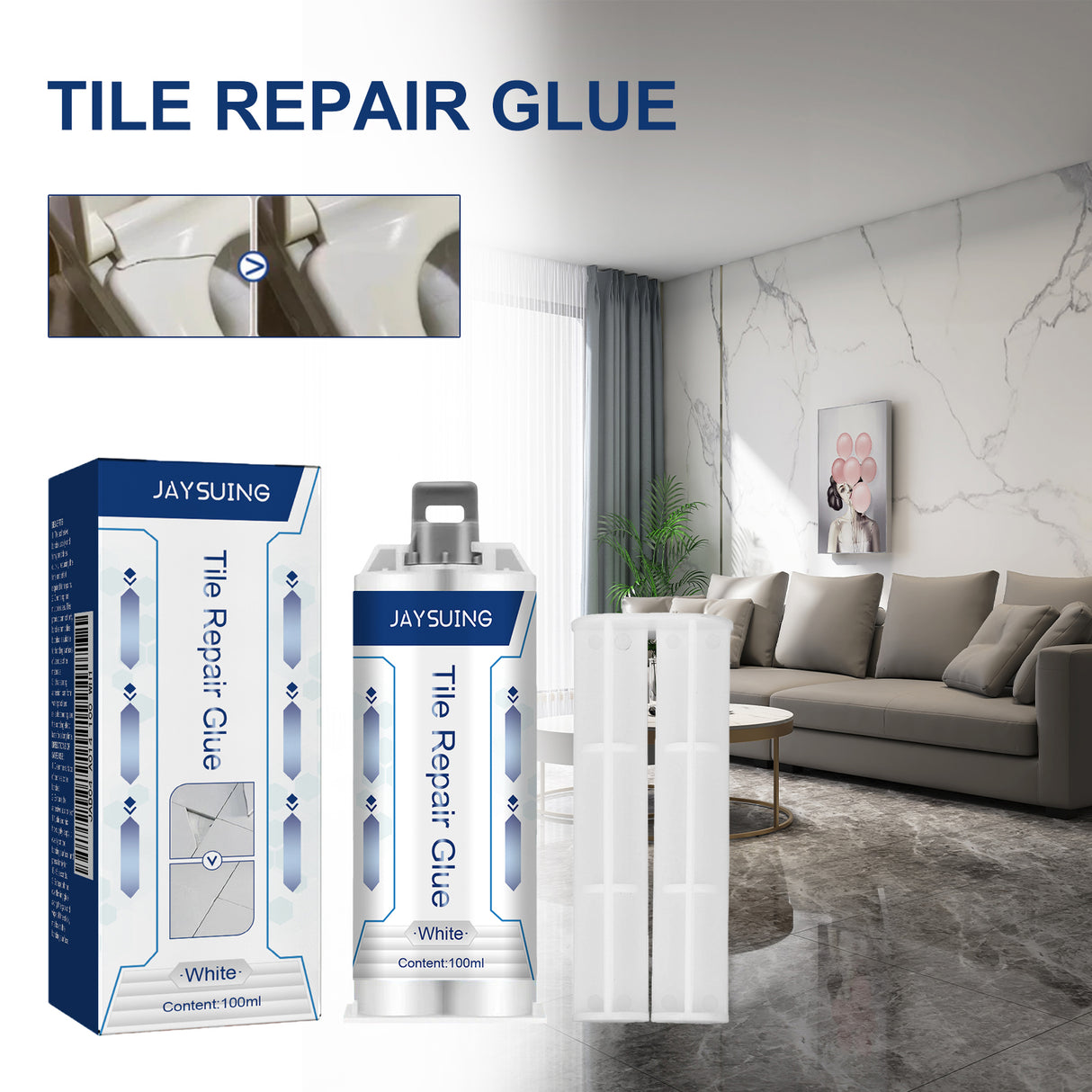 Casting Glue Household Tile Casting Repair Transparent Waterproof High Temperature Resistant Metal Plastic Welding Agent - V.I.P Digital Presence