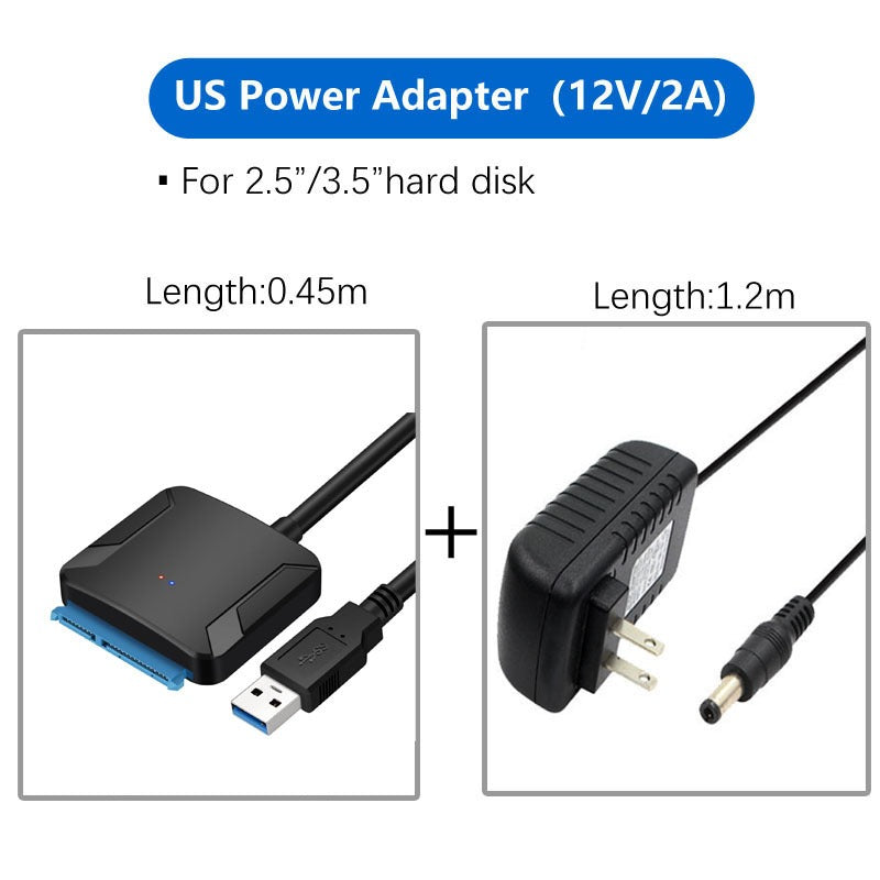 USB 3.0 Easy Drive Cable SATA to USB 3.0 Cable 2.5-inch/3.5-inch Hard Disk Adapter Cable - V.I.P Digital Presence
