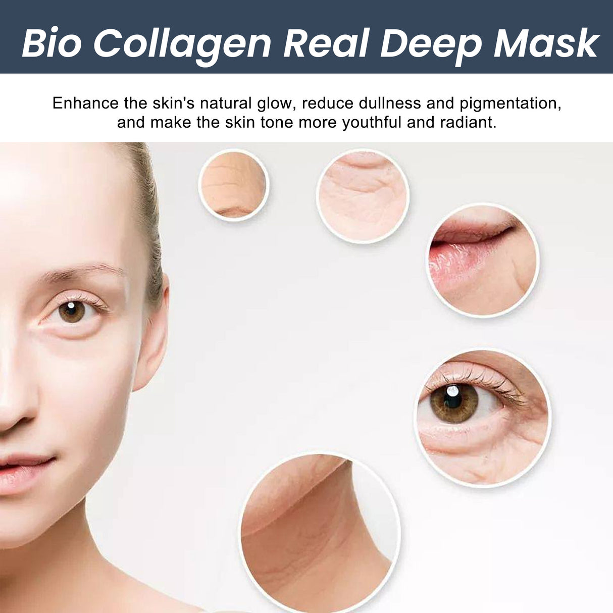 Bio-Collagen Real Deep Mask, It Moisturizes Moisturizing Anti-Wrinkle Fade Out Fine Lines Smooth White Chun Water Skin Mask - V.I.P Digital Presence