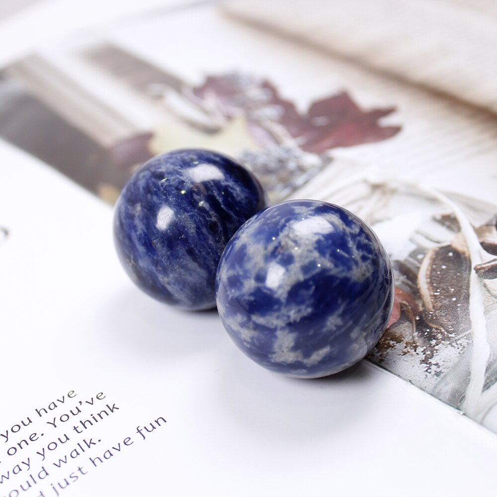 Natural crystal ball polished crystal crafts Blue-vein stone sodalite Wish ball ornament - V.I.P Digital Presence