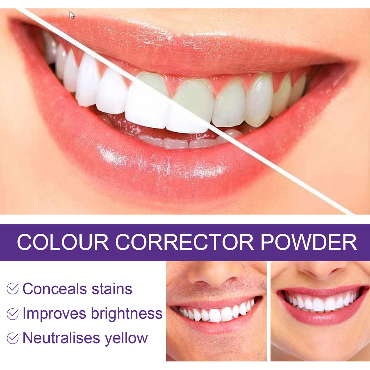 v34 Whitening Powder, Cleaning Stains Freshening Breath And Brightening White Teeth Cleaning Powder - V.I.P Digital Presence