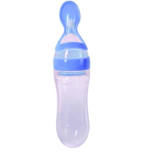 Newborn Baby Silicone Squeezing Feeding Bottle - V.I.P Digital Presence