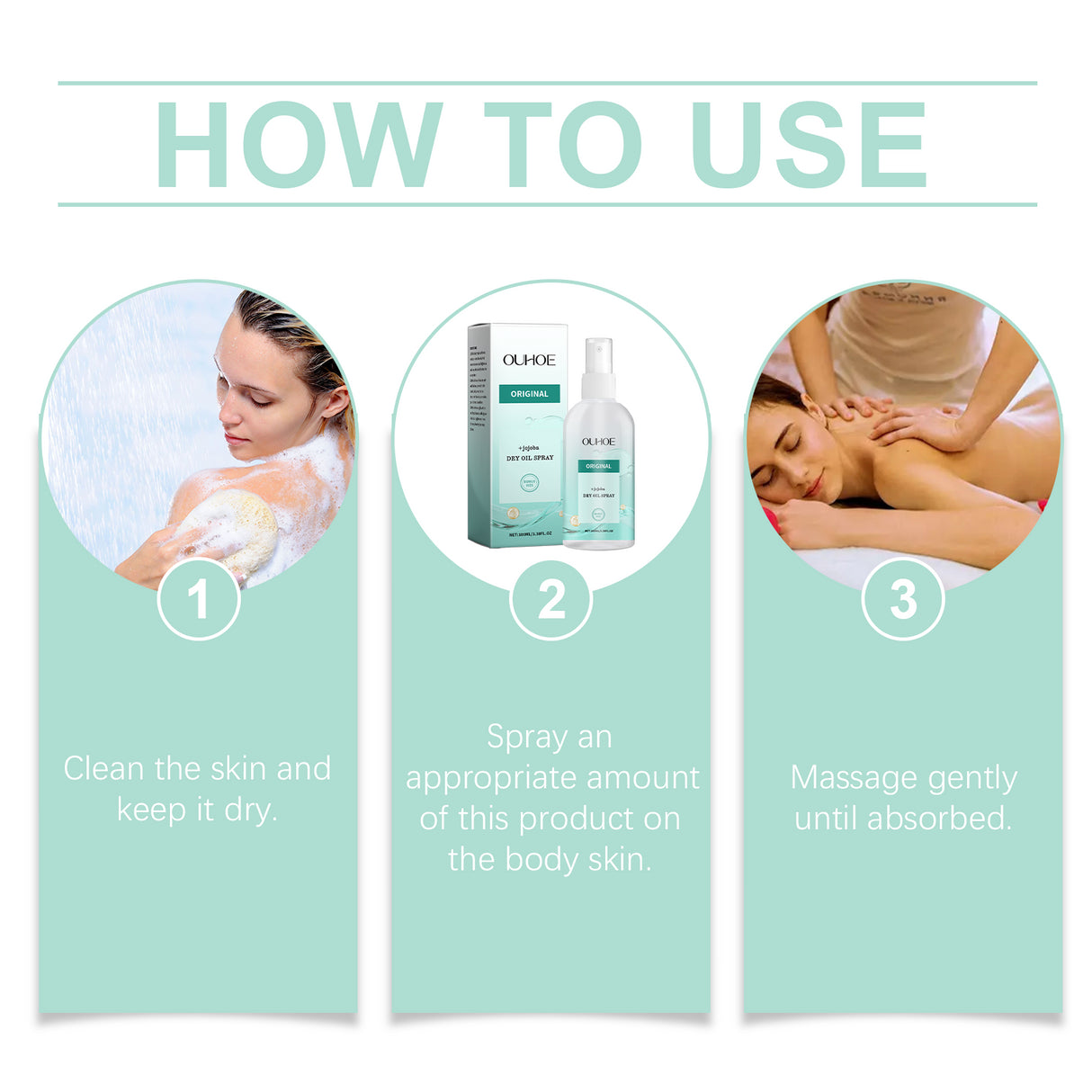 Moisturizing Body Oil Spray, Gentle Dry Skin Hydrating Body Skin Massage Care Oil - V.I.P Digital Presence