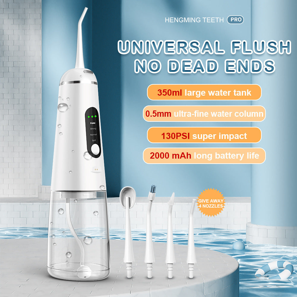 350ml Magnetic Suction Charging 4-Head Tooth Washing Machine Household Water Spray Tooth Portable Cleaning Tooth Cleaning Machine - V.I.P Digital Presence