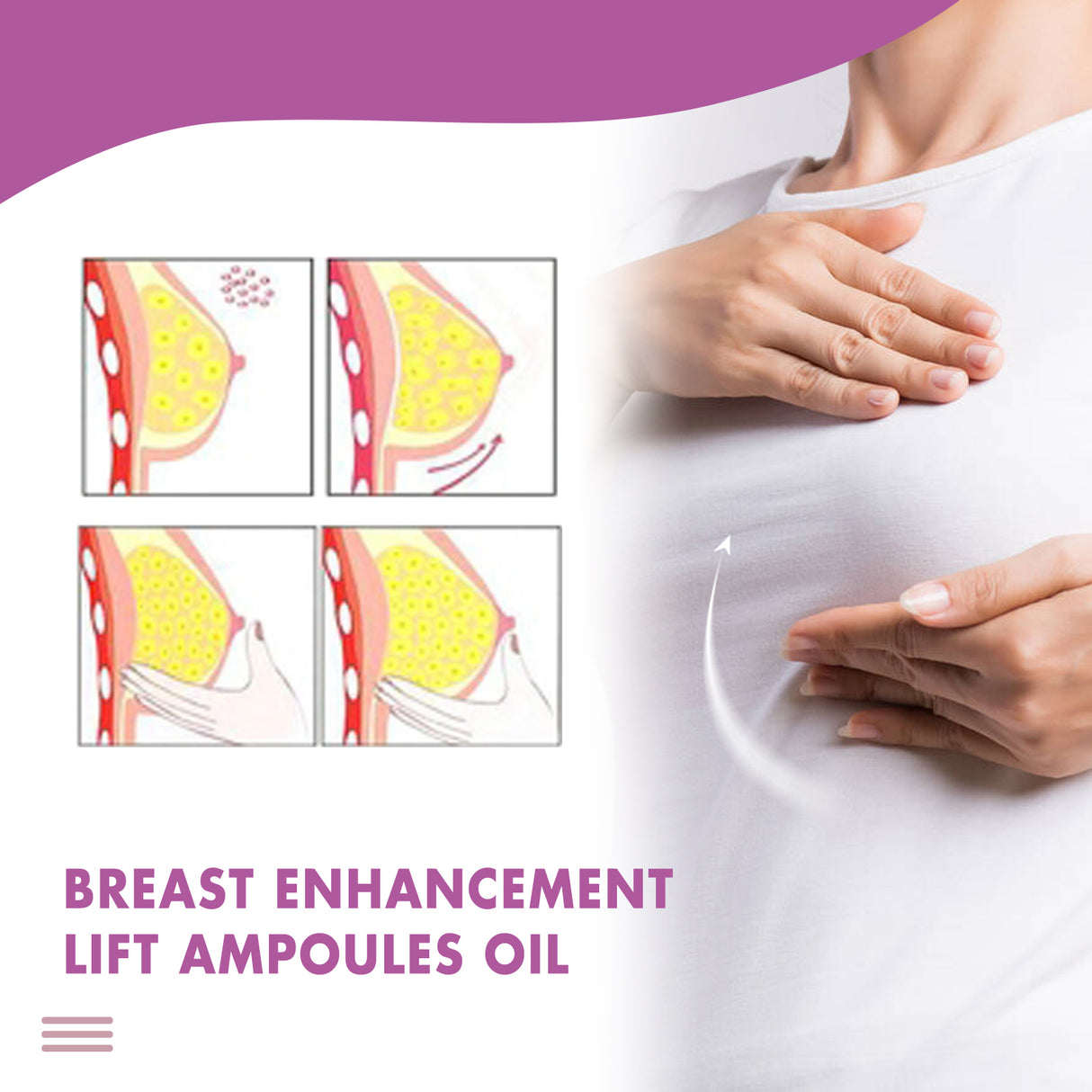 Breast Enhancement Lift Ampoules Oil, Gently Moisturize And Tighten The Breasts Plump And Full Lifting Breast Care Essence - V.I.P Digital Presence