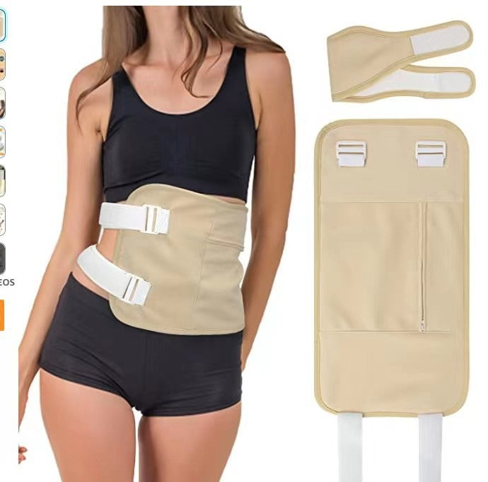 Castor oil bag is reusable, soft, and oil leak proof, with essential oil auxiliary bag and adjustable waist belt - V.I.P Digital Presence