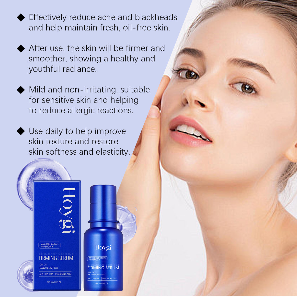 Firming Serum Moisturizes And Hydrates Facial Skin With Firming And Hydrating Daily Skin Care Serum