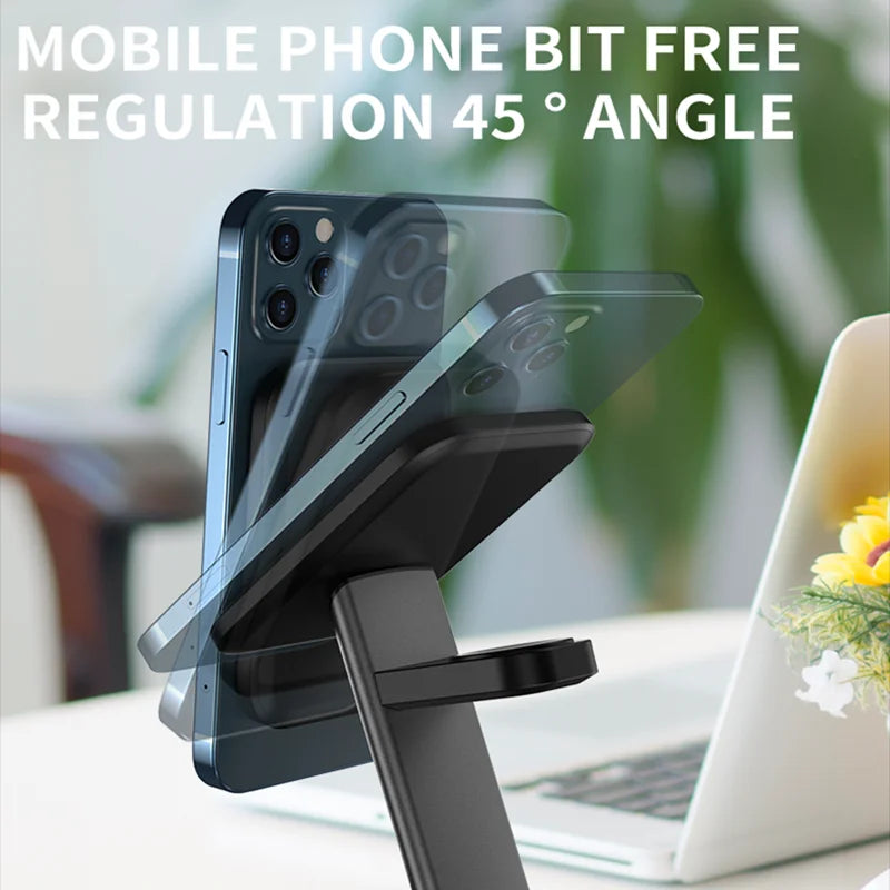 15W 3 In 1 Magnetic Wireless Charger Fast Charge Desktop Dock For iPhone 13 12 Pro Max Mini Airpods Apple Watch 7 6 5 4 3 Stand - V.I.P Digital Presence