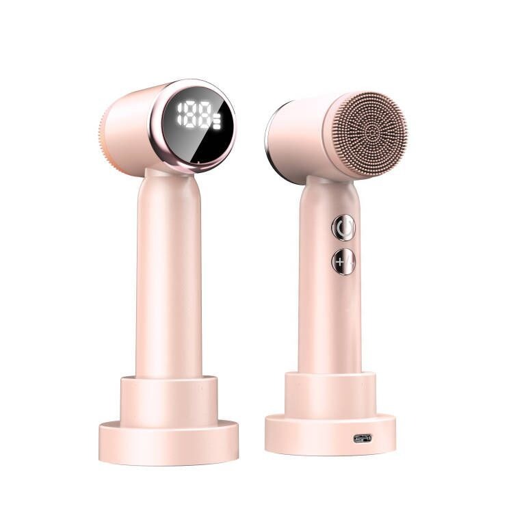 6-In-1 Hot And Cold Facial Cleanser Display Cleansing Brush Ultrasonic Facial Cleanser Pore Cleaning Silicone Beauty Instrument - V.I.P Digital Presence