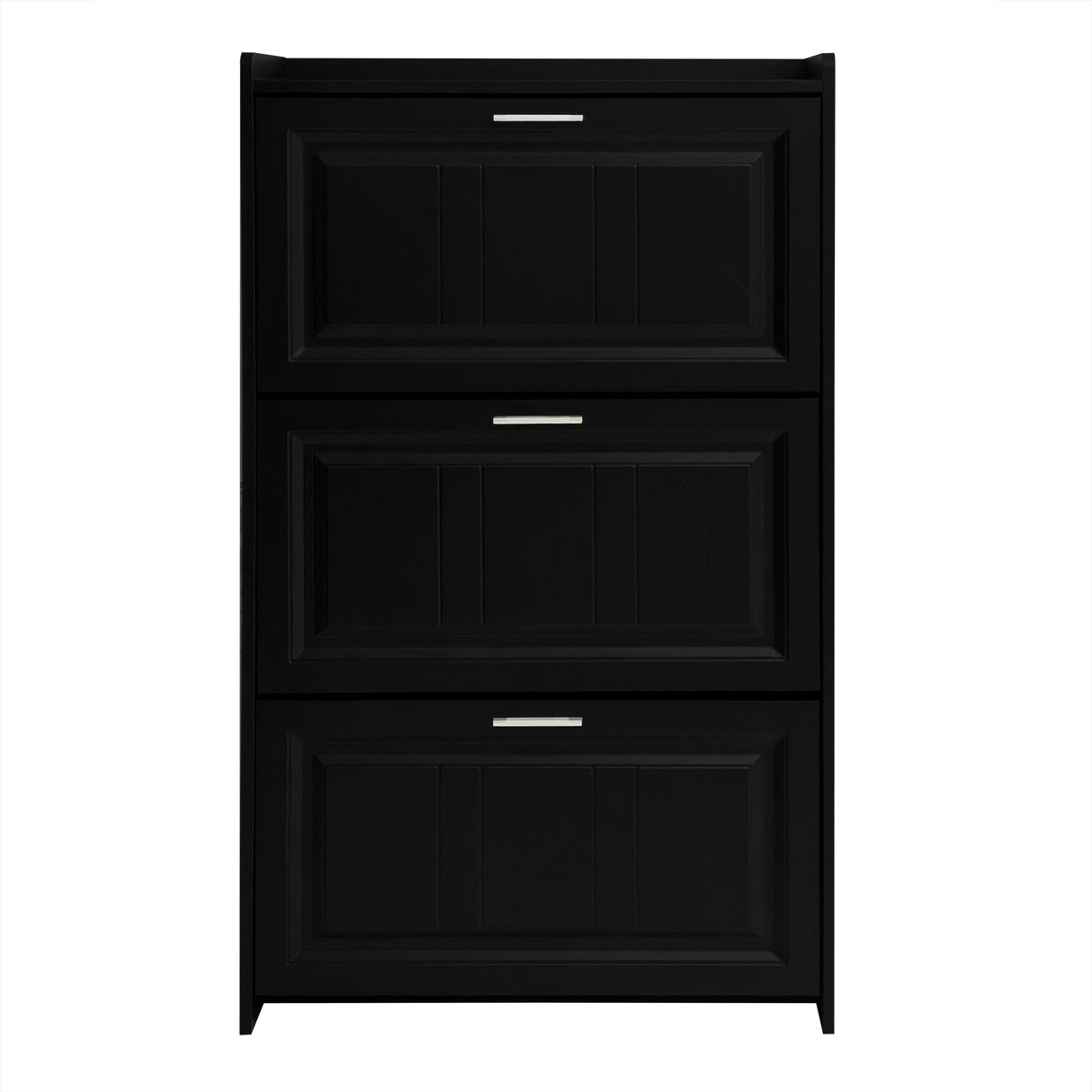U-Can Shoe Storage Cabinet for Entryway with 3 Flip Drawers, Modern Shoe Organizer Cabinet, Free Standing Shoe Rack Black - V.I.P Digital Presence