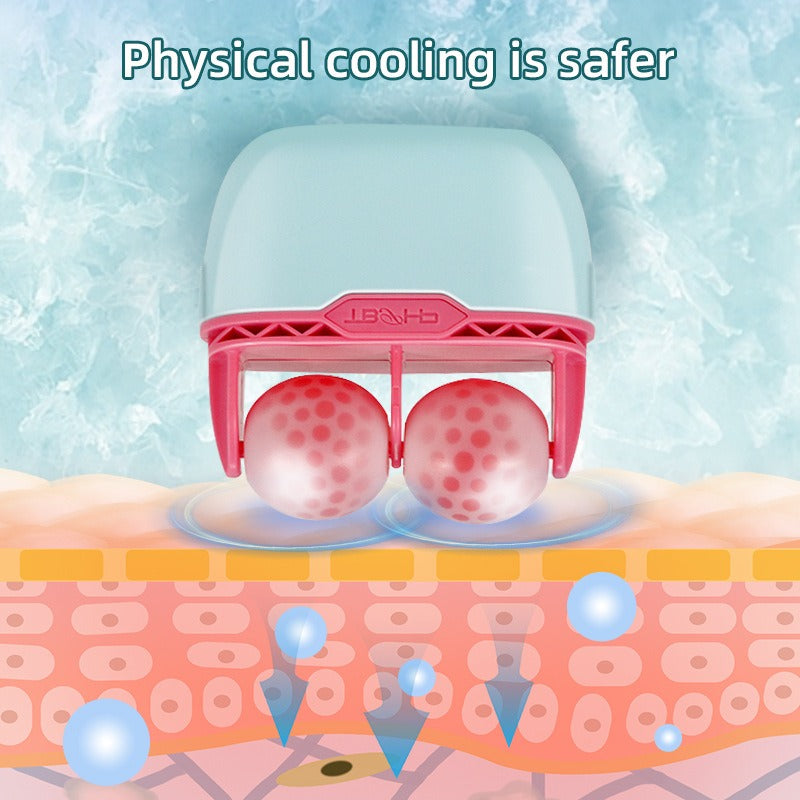 2 in 1 double head plastic ice roller ice roller facial ice skin instrument facial beauty cold compress massager - V.I.P Digital Presence