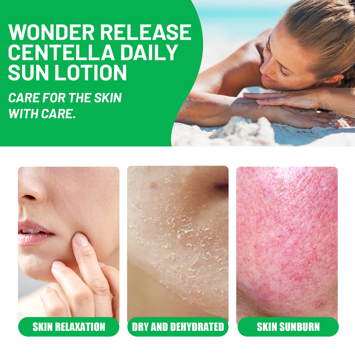 Wonder Release Centella Daily Sun Lotion, Summer Protective Hydrating Mild Isolation Protective Cream - V.I.P Digital Presence