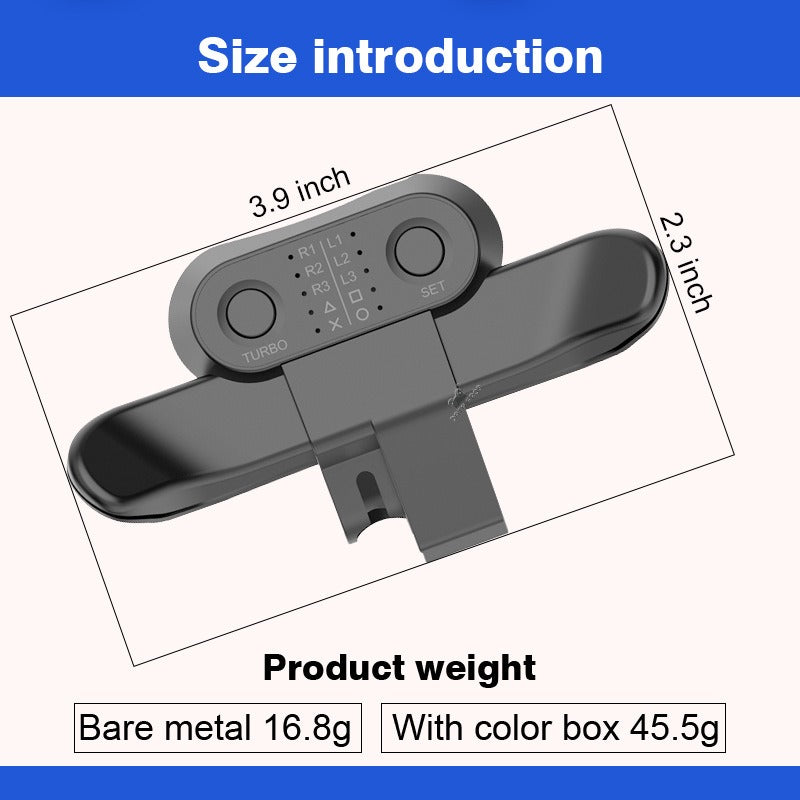Suitable for PS4 controller back extension button PS4 slim/pro button extension programmable back button - V.I.P Digital Presence