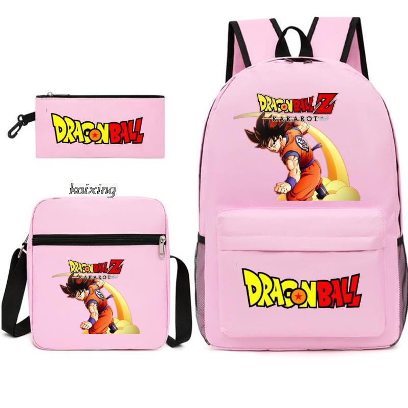 Youth Dragon Ball Backpack Student Shoulder Bag Travel Bag 3-Piece Set - V.I.P Digital Presence