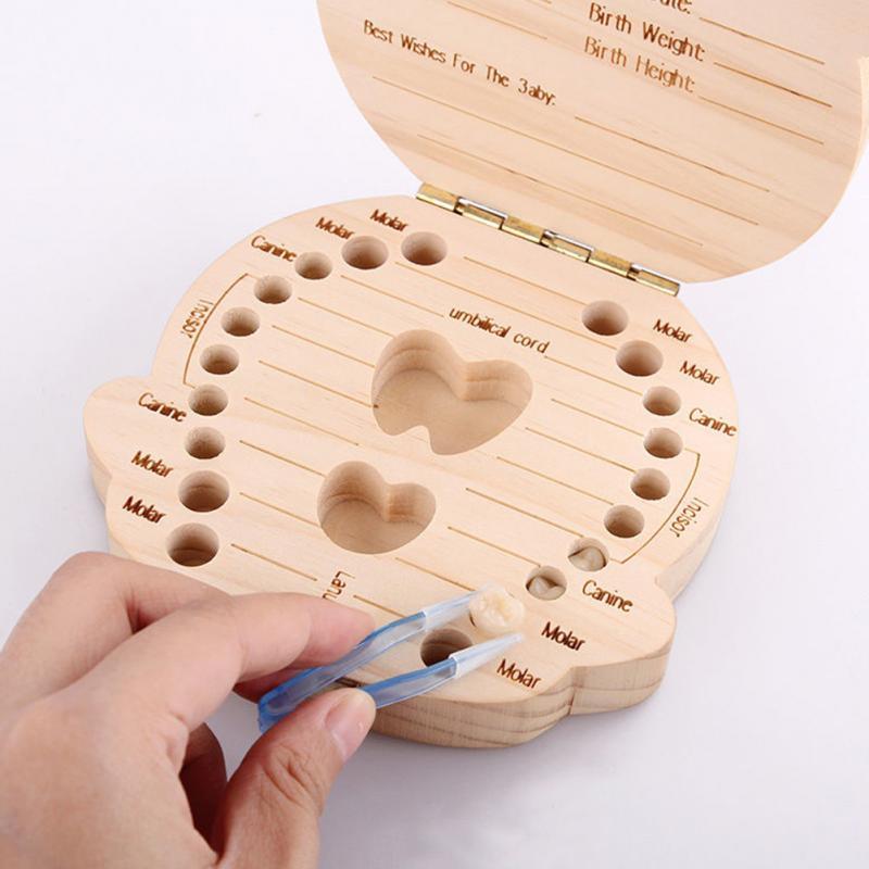 Wooden baby milk teeth box - V.I.P Digital Presence
