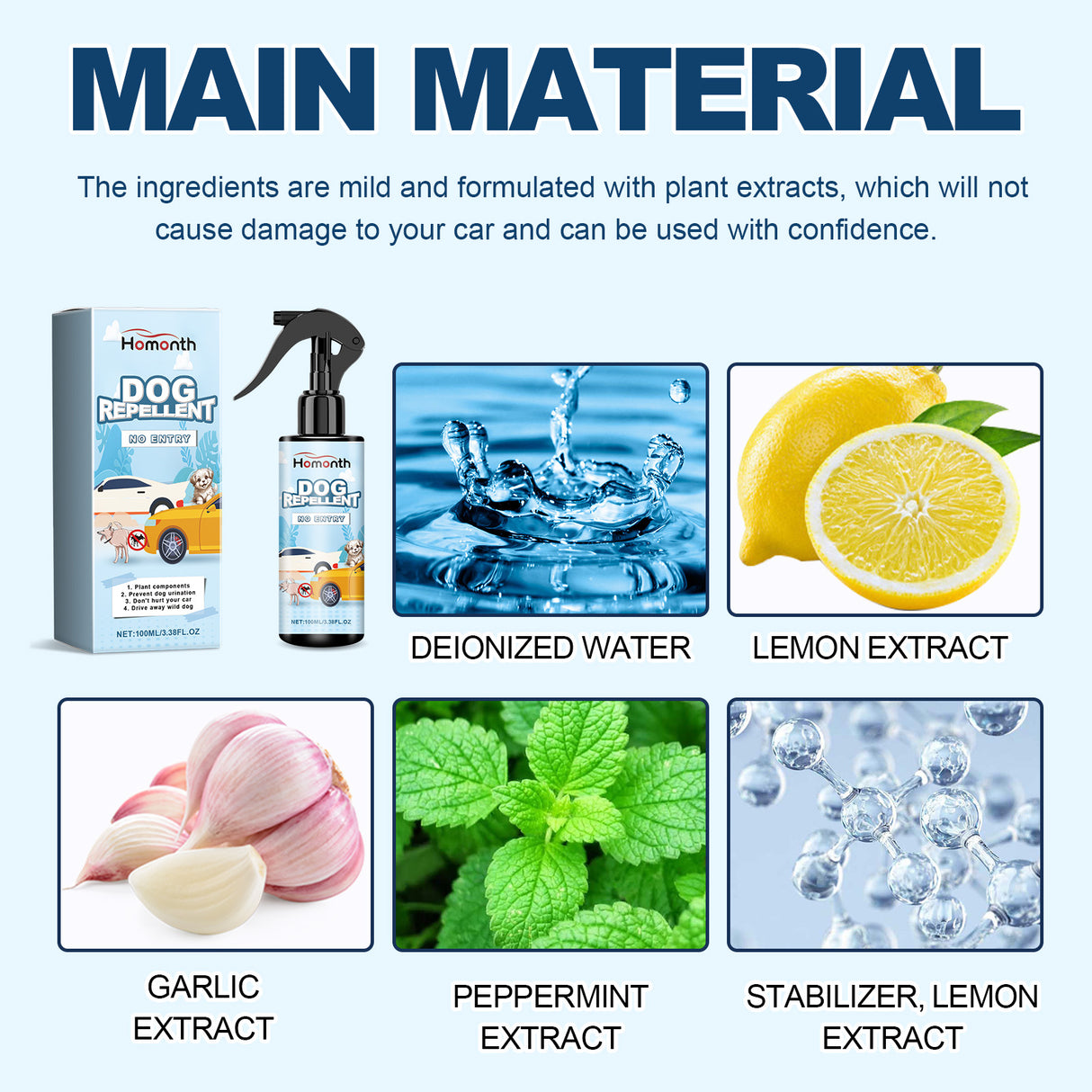 Car Tire Safety Dog Repellent Spray, Tire Protection Portable And Effective Animal Repellent - V.I.P Digital Presence