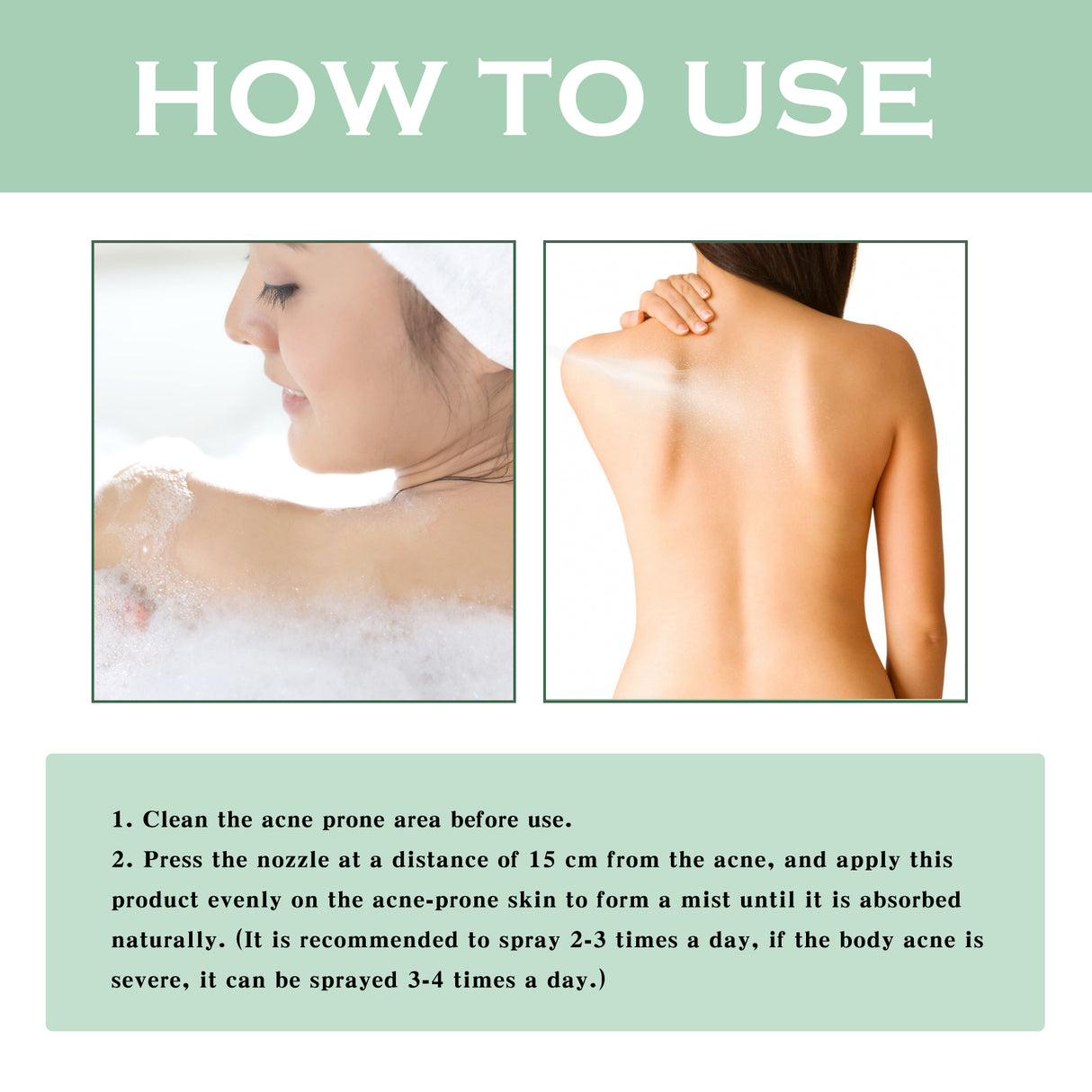 Body Acne Removal Cleanser Spray, Deep Clean Back Arm Fade Acne Beauty Moisturizing Spray - V.I.P Digital Presence