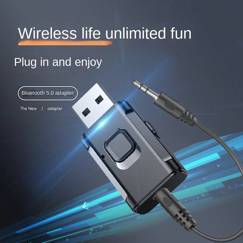 Car mounted Bluetooth receiver, audio dedicated wireless TV amplifier, Bluetooth transmitter, audio computer 2-in-1 - V.I.P Digital Presence