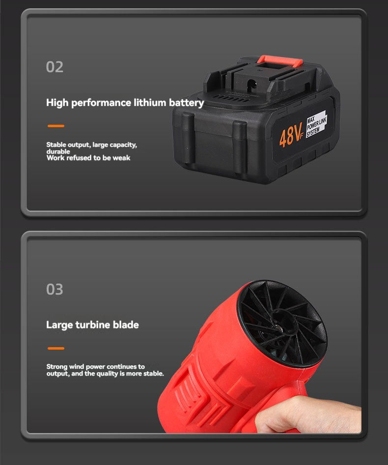 Rechargeable Air Blower Big Tree Industrial Portable Power Tools DIY Excellent for Home Garden Use - V.I.P Digital Presence