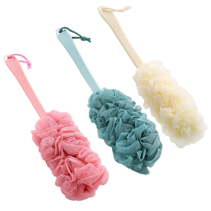 Long handled large bath brush, long handled scrubbing bath tool, flower bath brush, scrubbing bath brush, scrubbing bath ball, s - V.I.P Digital Presence