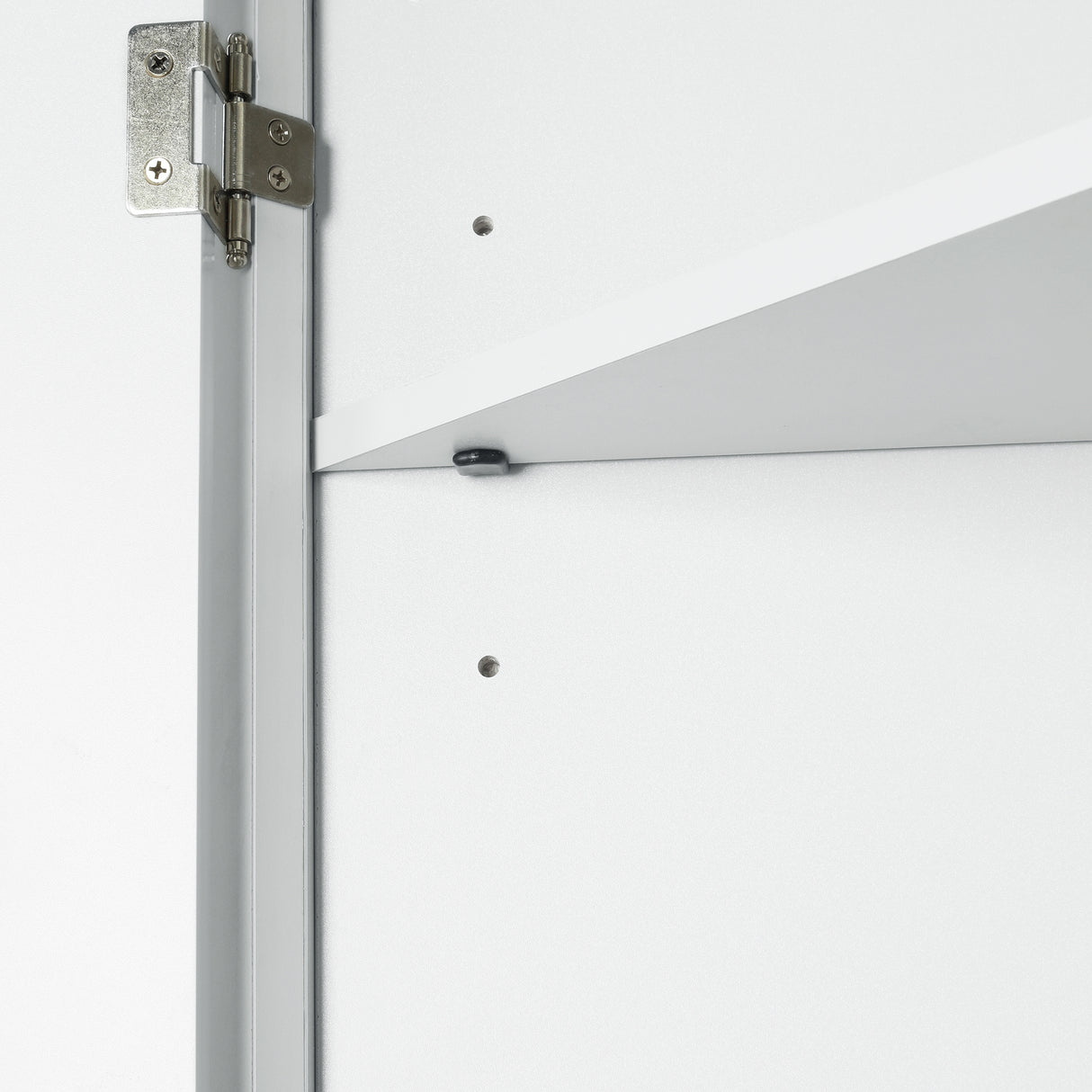 White Triangle Bathroom Storage Cabinet with Adjustable Shelves, Freestanding Floor Cabinet for Home Kitchen - V.I.P Digital Presence