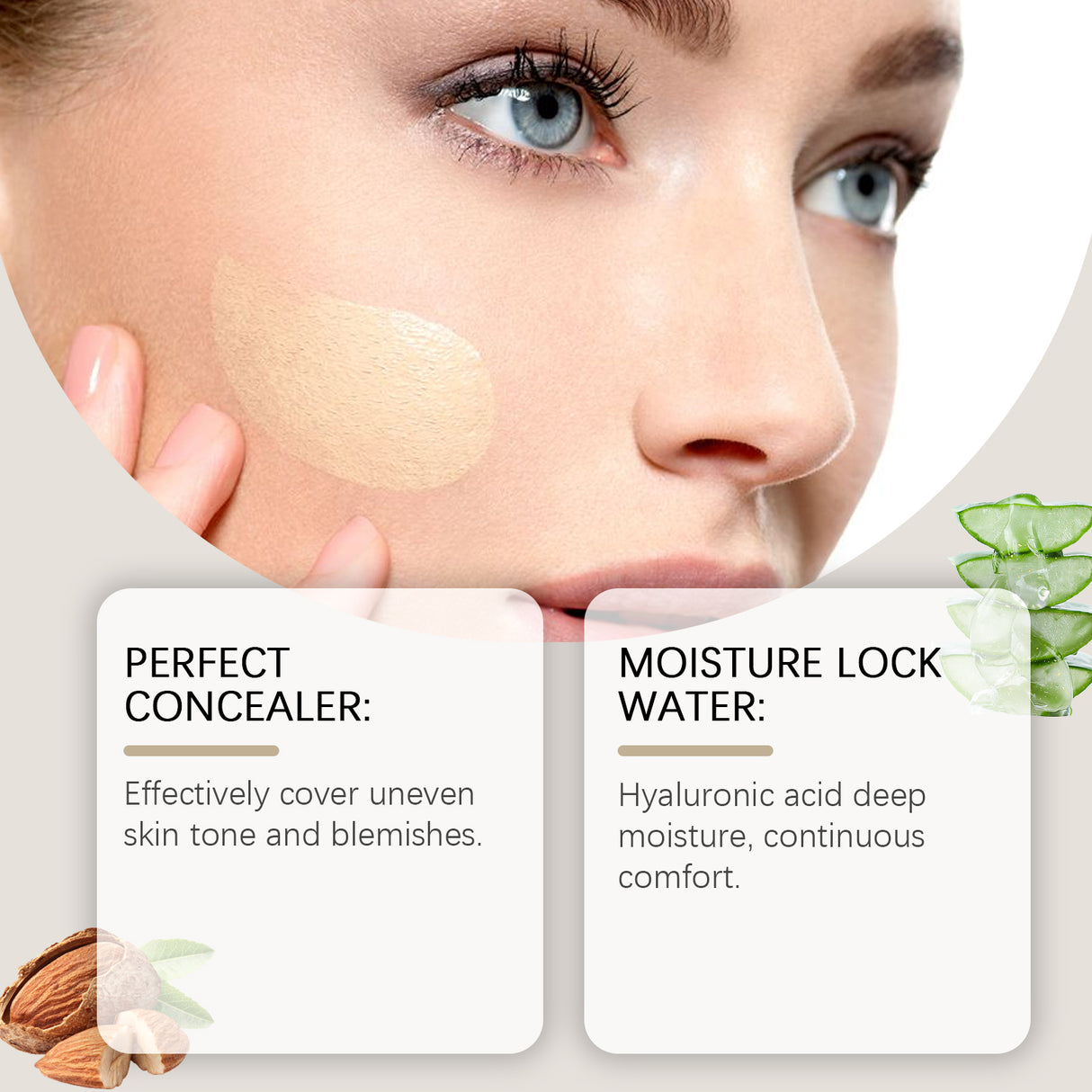 Warm Change Concealer Foundation Naturally Moisturizes Face With A Light And Long-Lasting Moisturizing Foundation - V.I.P Digital Presence