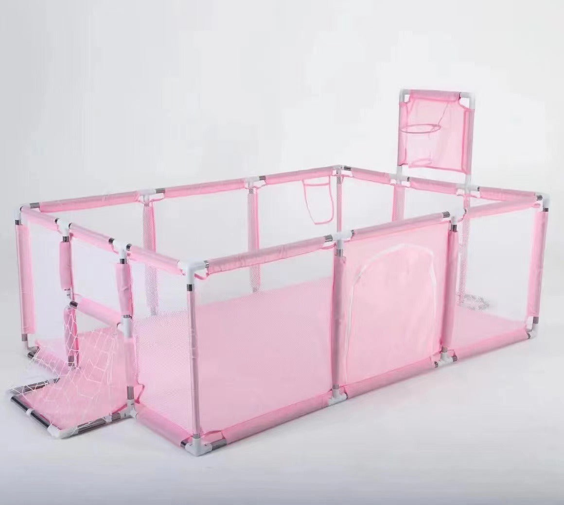 Children's fence baby basketball fence safety stainless steel playpen children's ball pit baby indoor playground baby park fence - V.I.P Digital Presence