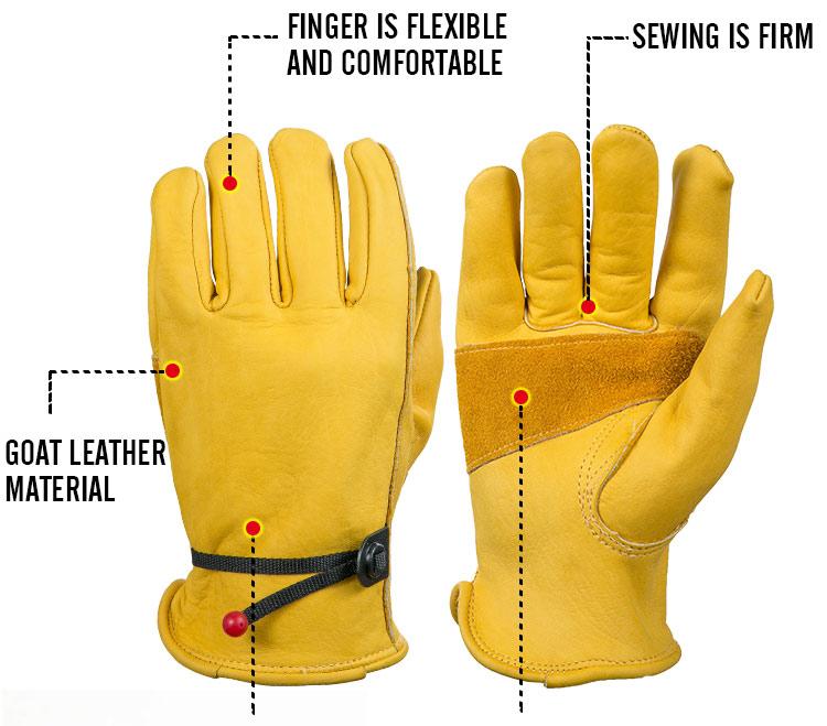 Cowhide Leather Security Protection Wear Safety Working Welding Warm Gloves - V.I.P Digital Presence