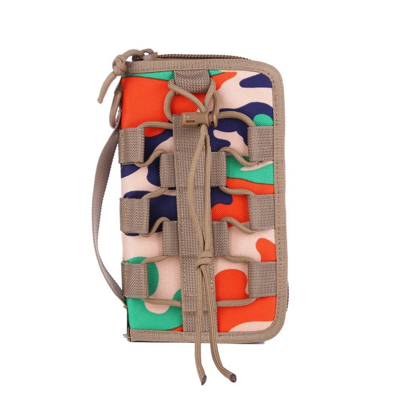 Ma Gaixian's Same Style Xuanwu Tactical Wallet Men's Handbag Outdoor Large Capacity Military Camo Wallet Mobile Case