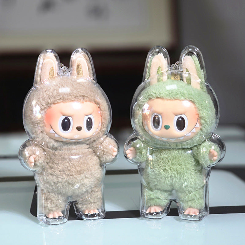 17cm Labubu Protector Case Labubu V1V2V3 Suitable for Wearing Clothes Protective Acrylic Storage Case Transparent DIY Gifts - V.I.P Digital Presence