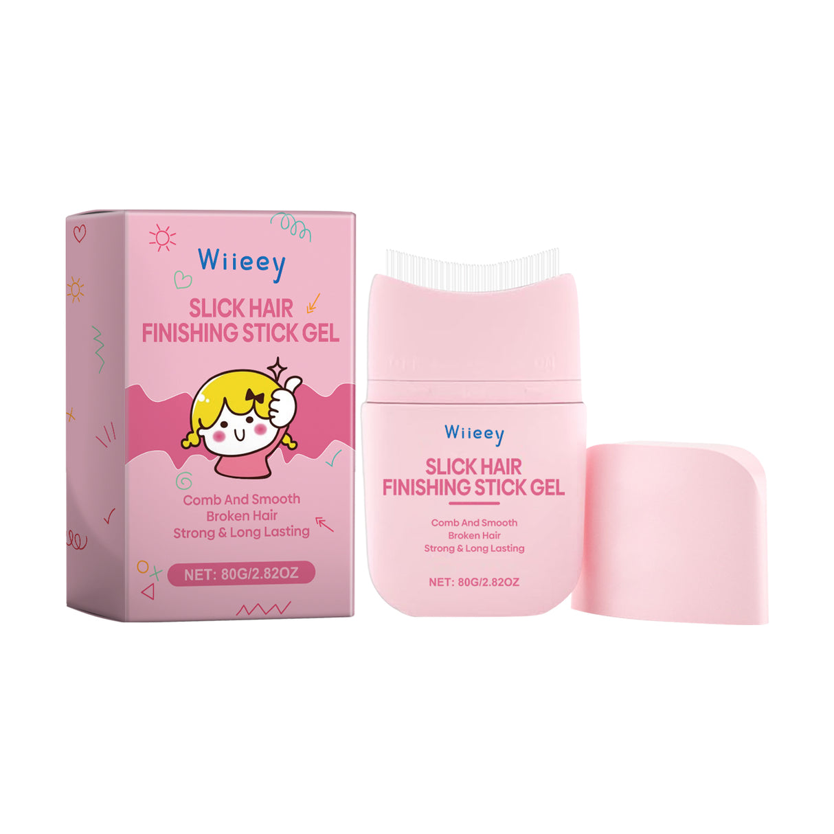 Children's Broken Hair Styling Brush Finish Broken Hair Bangs Styling Nourishing Shine Hair Styling Cream - V.I.P Digital Presence