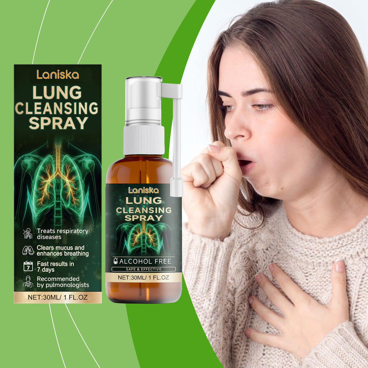 Herbal Body Cleansing Spray Body Repair Cough Relief Herbal Ingredients Treatment Spray - V.I.P Digital Presence