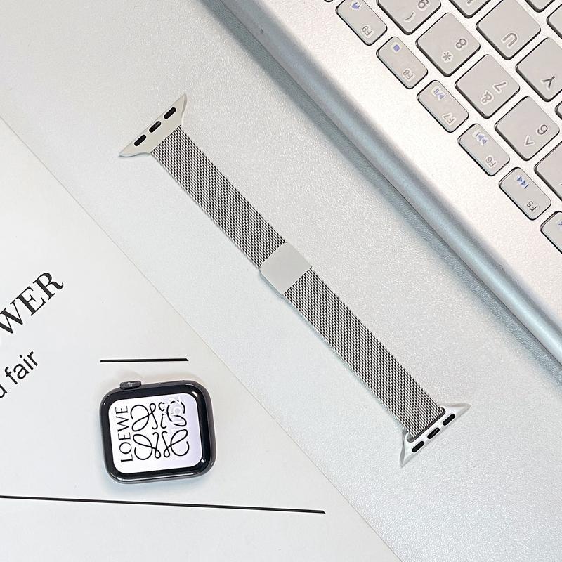 Apple Watch S7/S8 Thin Milanese Loop Strap for iWatch Series 9 - V.I.P Digital Presence