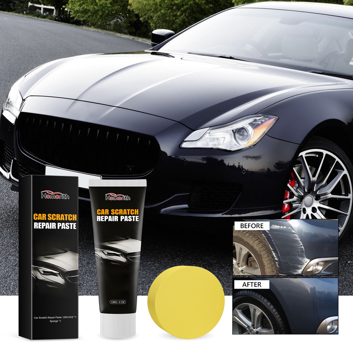 Car Scratch Repair Paste, Automotive Finish Scratch Deep Repair Finish Polishing Reconditioning Cream - V.I.P Digital Presence
