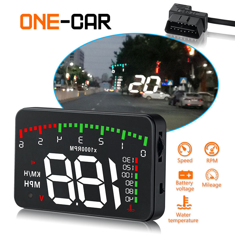 3.5 A900 HUD Head-Up Display Car-styling Hud Display Overspeed Warning Windshield Projector Alarm System Universal Auto - V.I.P Digital Presence