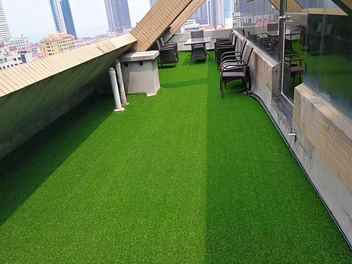 2FTX10FT Outdoor Artificial Grass Runway Blanket, Thick and Realistic Fake Grass Roll Decoration 1.38 "Pile Height - V.I.P Digital Presence