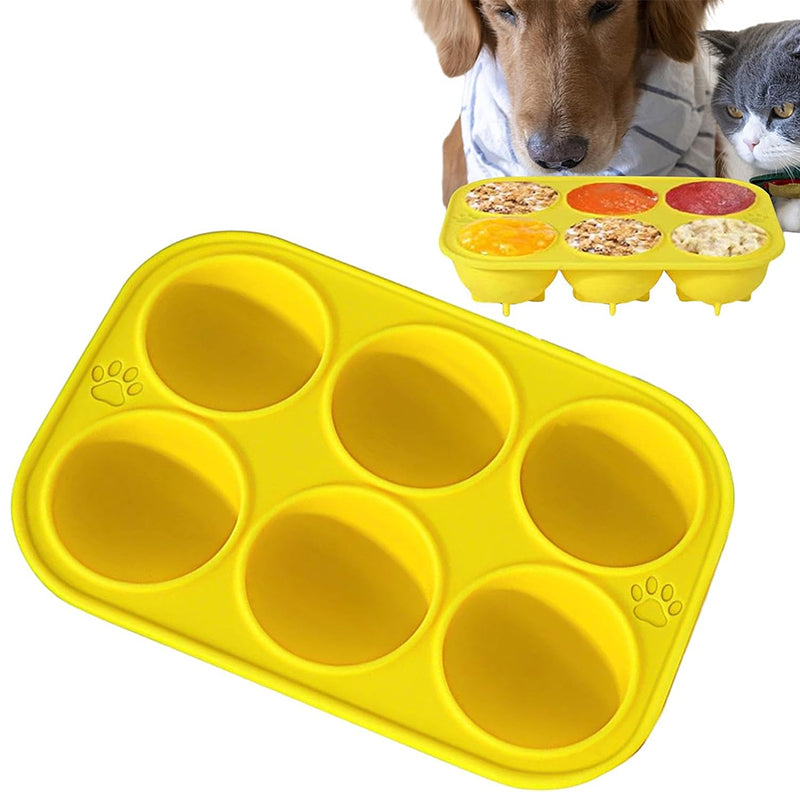 6 - cavity dog treat molds , compatible with Woof & Power Chewer Pupsicle, silicone for frozen treats, reusable for Pupsicle toy - V.I.P Digital Presence